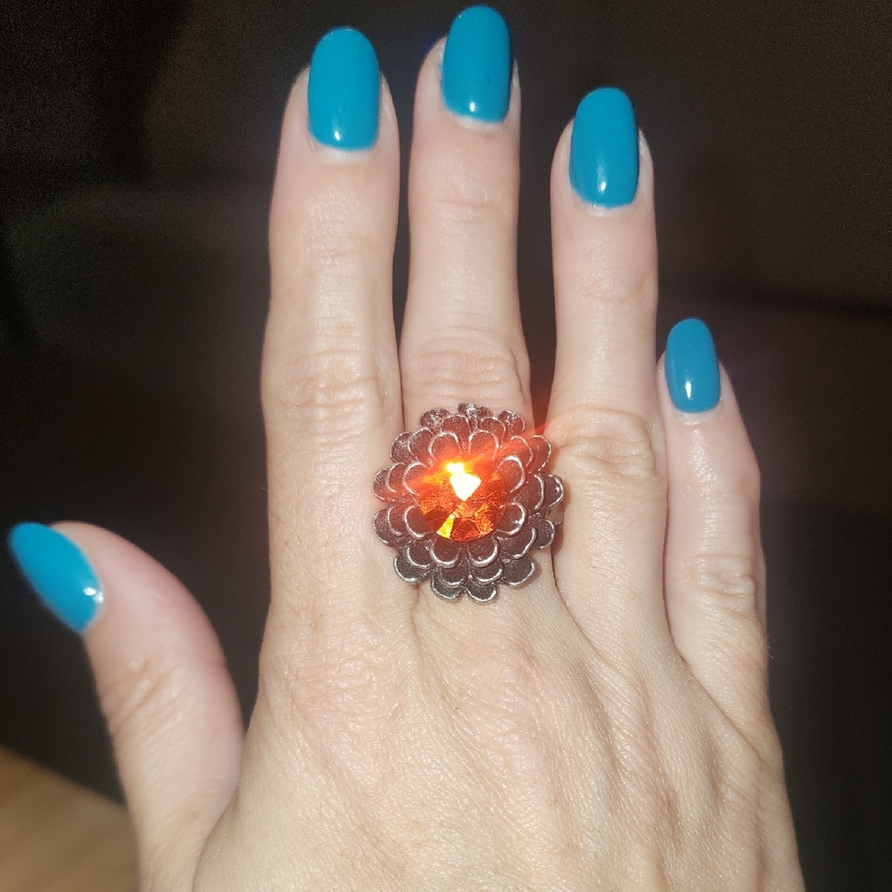 Martha Rotten lead free pewter adjuastable Mum ring